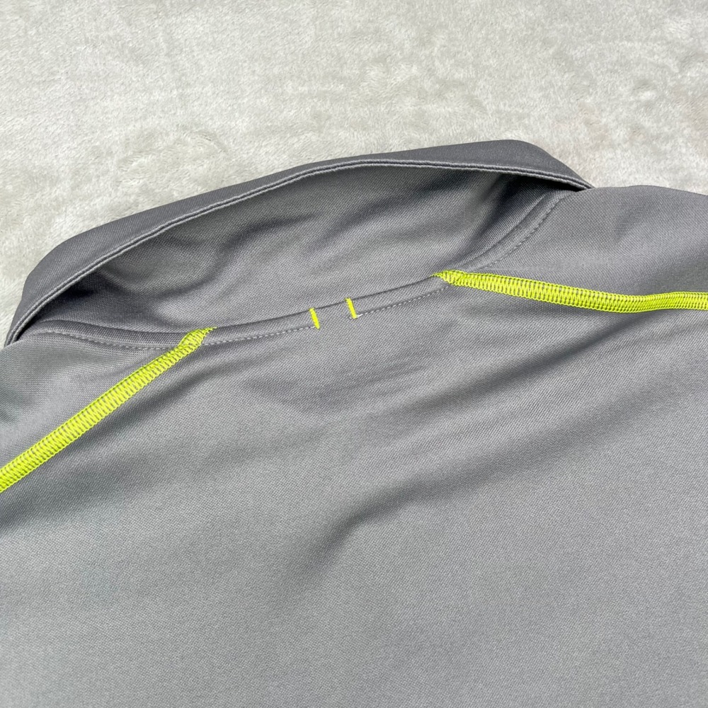 Nike Tour Performance Golf Polo Shirt Mens 2XL Grey Geometric Chevron Stretch - Picture 10 of 10